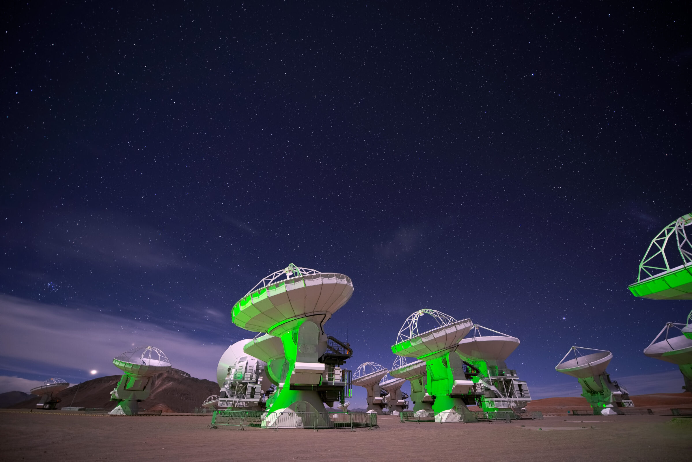 ALMA antennas as seen in the 3D