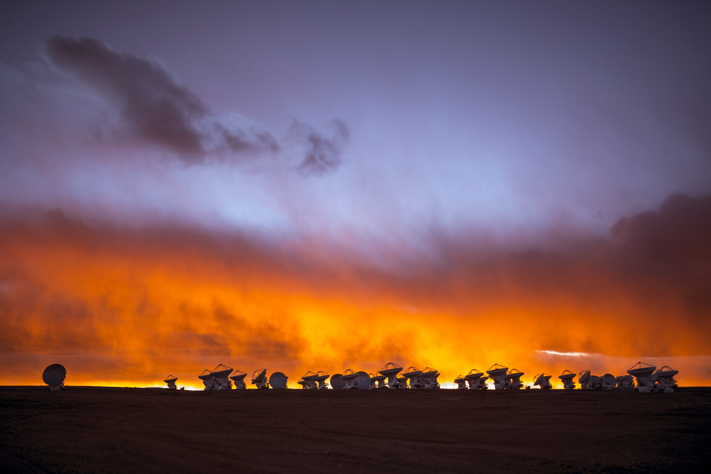 Los cielos sobre los Andes chilenos