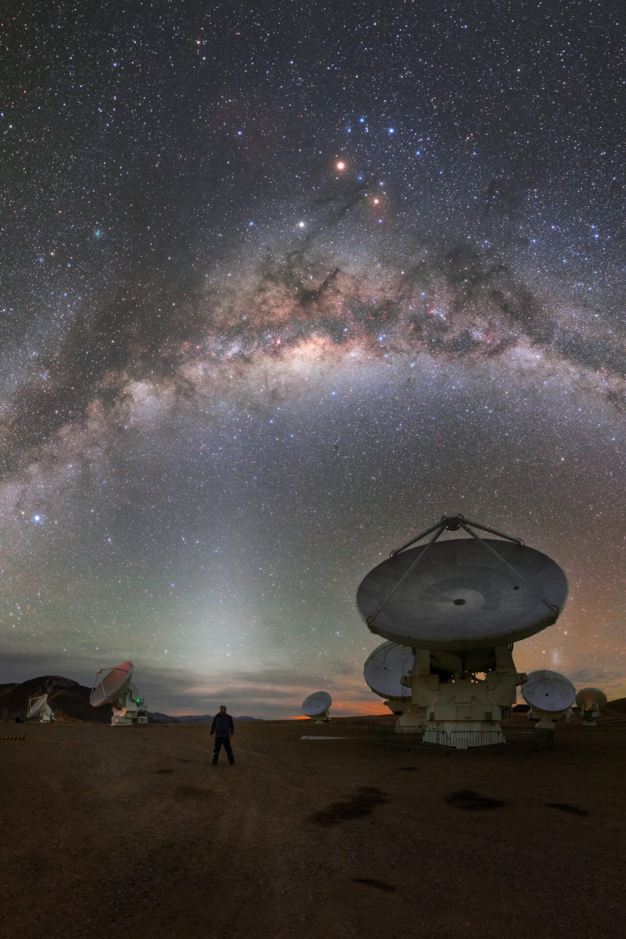 Vista de las antenas de ALMA