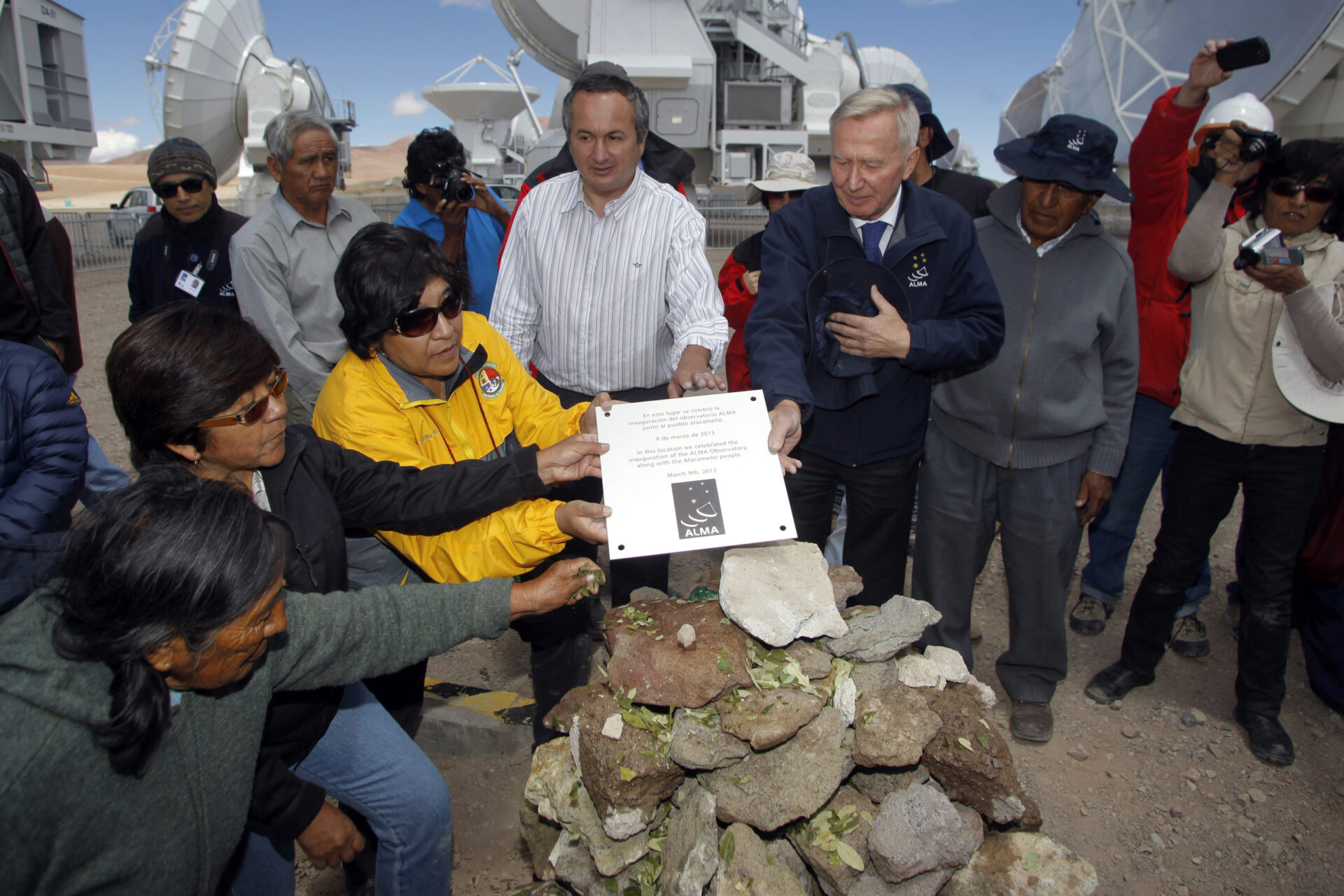 During the inauguration of ALMA
