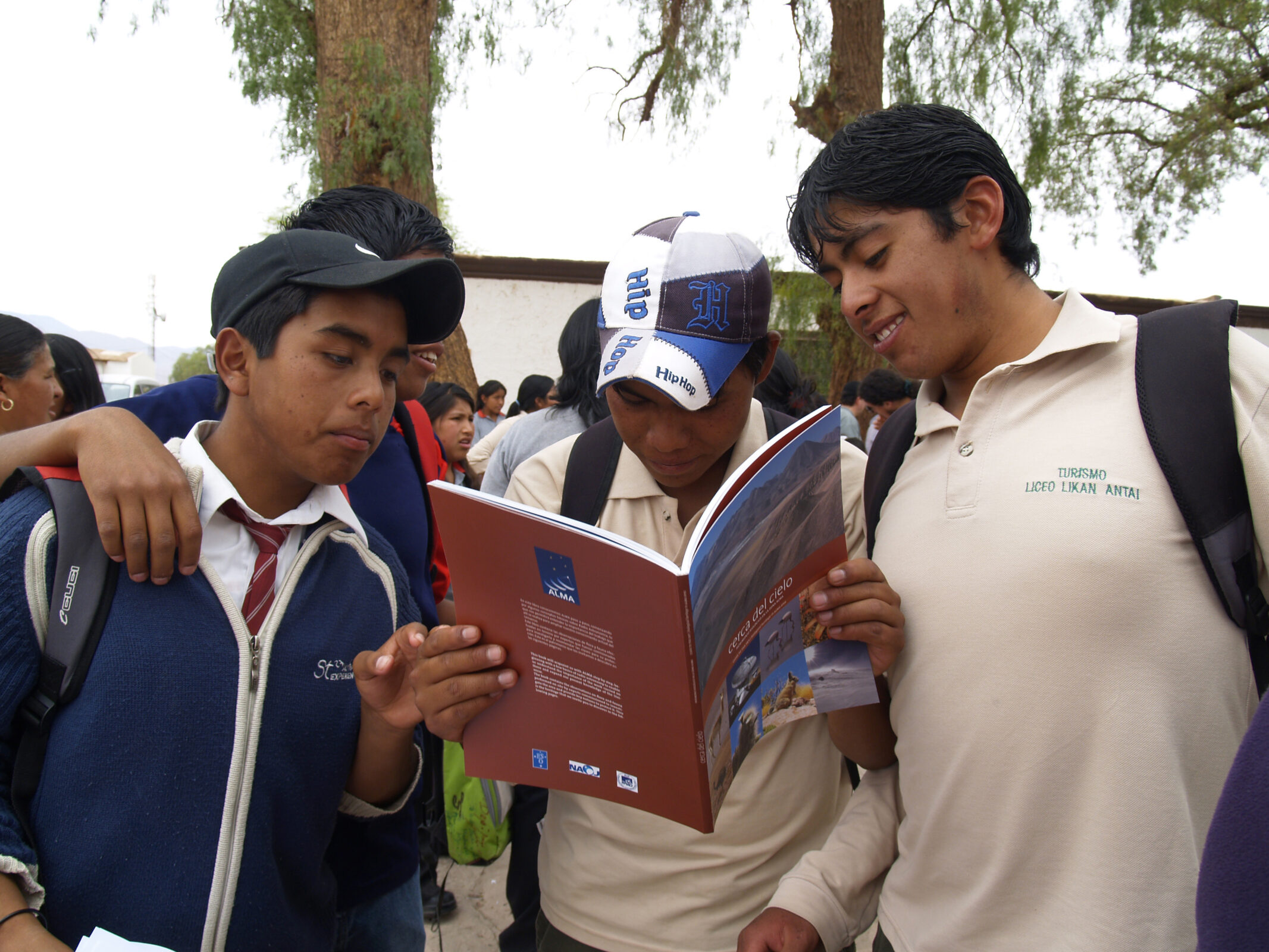 Students from a school in San Pedro de Atacama