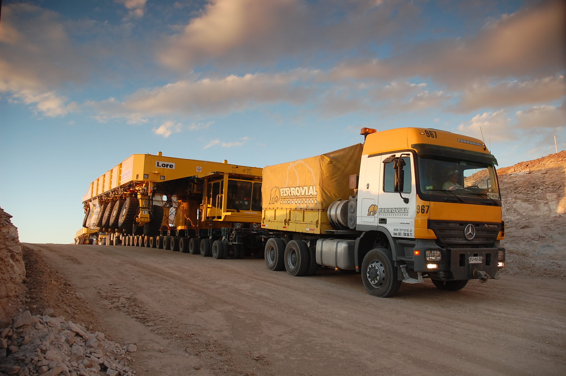 The two ALMA antenna transporters