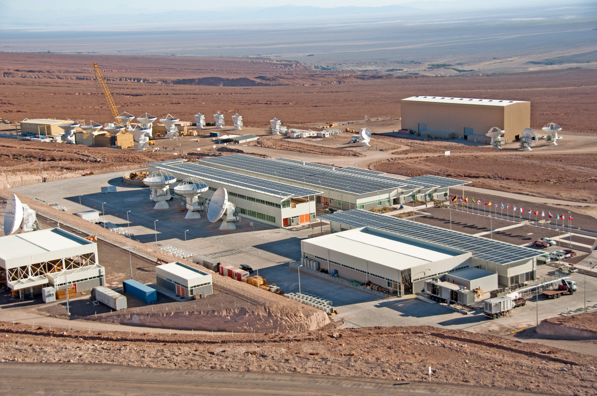 Aerial view of the ALMA Operations Support Facility