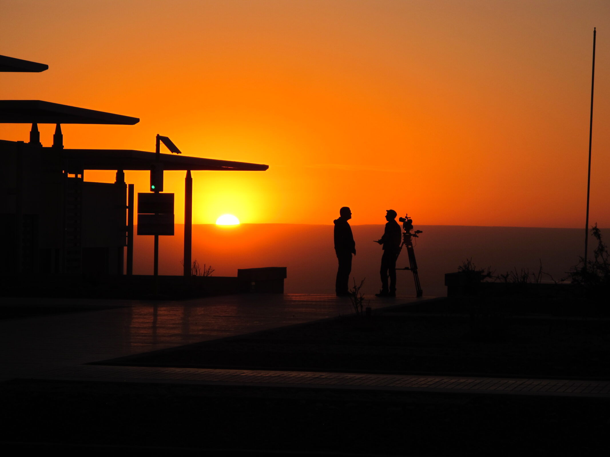 A beautiful sunset at the ALMA