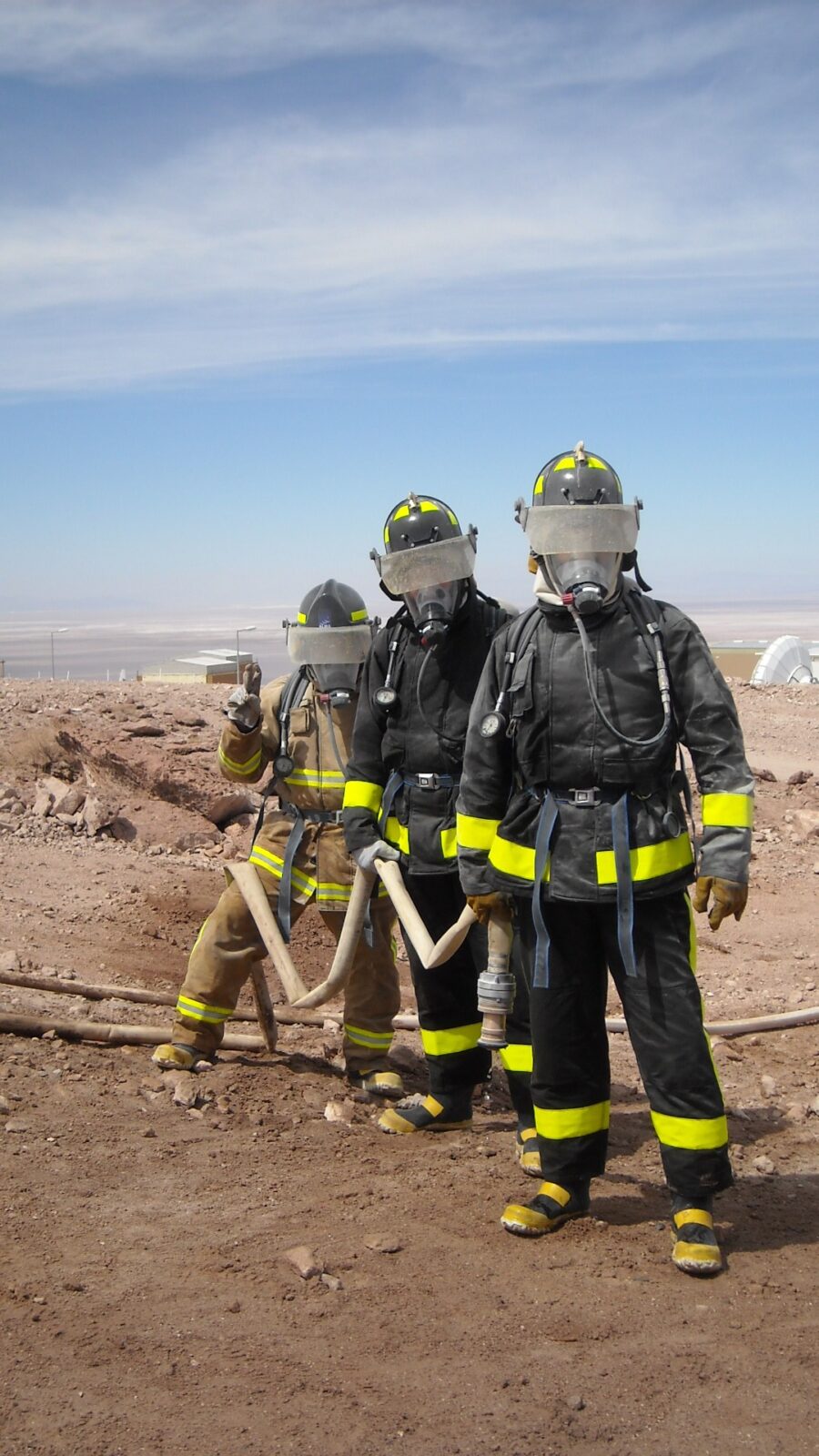 Brigadistas de seguridad