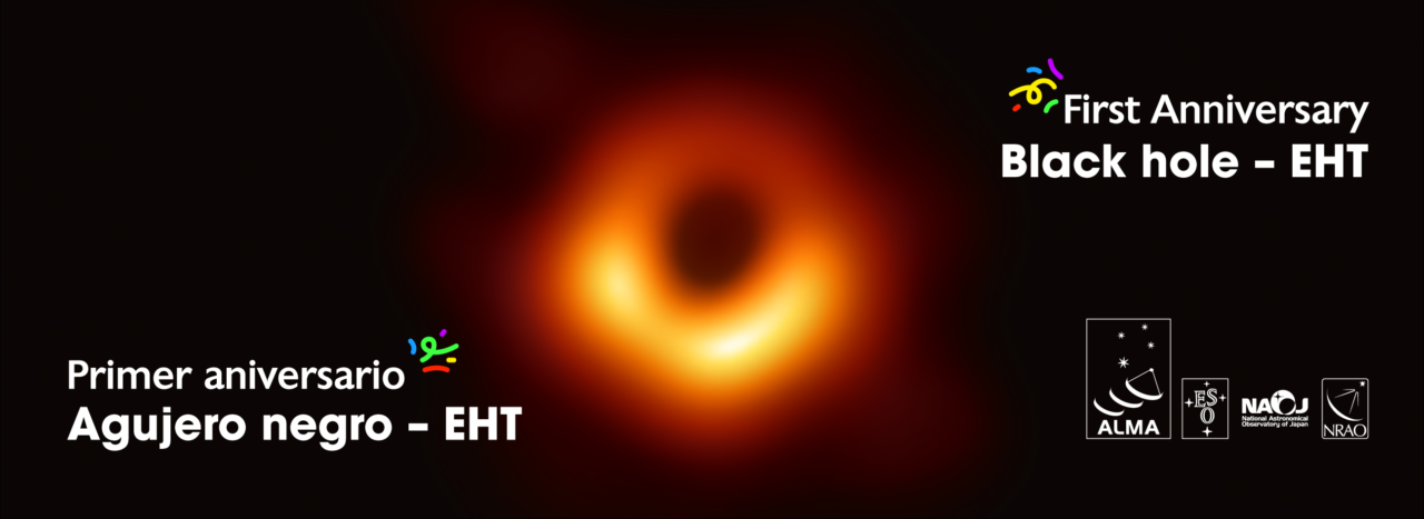 Celebraciones de ALMA por el primer aniversario de la imagen del agujero negro realizada por EHT