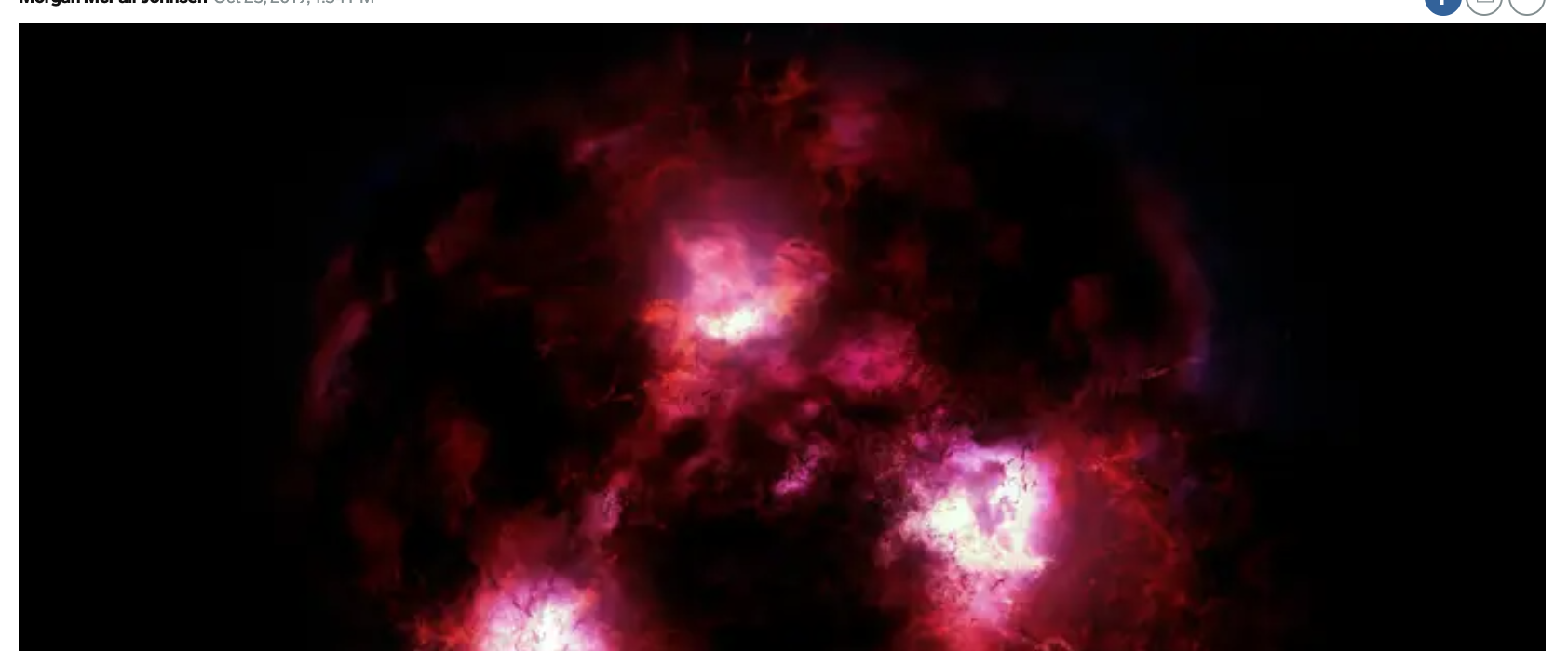 Astronomers accidentally discovered an invisible 'monster galaxy' from the beginning of the universe