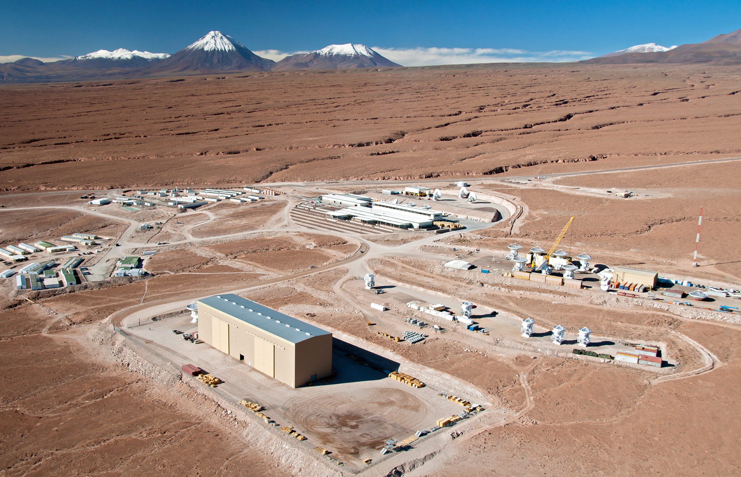 Flying above the ALMA site: the Operations Support Facility