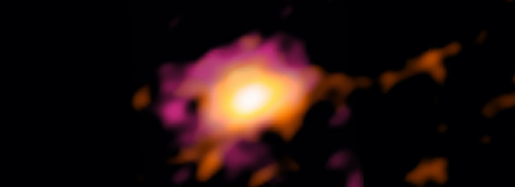 ALMA descubre enorme disco giratorio en Universo primitivo