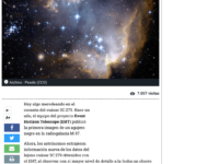 Event Horizon Telescope obtiene imágenes de chorro causado por agujero negro