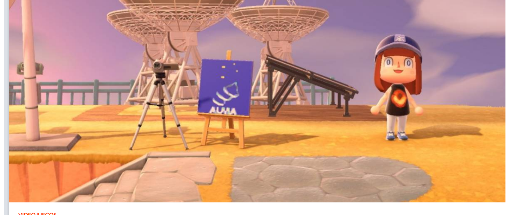 Animal Crossing: el Observatorio Alma presenta sus diseños en el juego