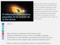 El telescopio ALMA detecta parpadeo en el corazón de la Vía Láctea