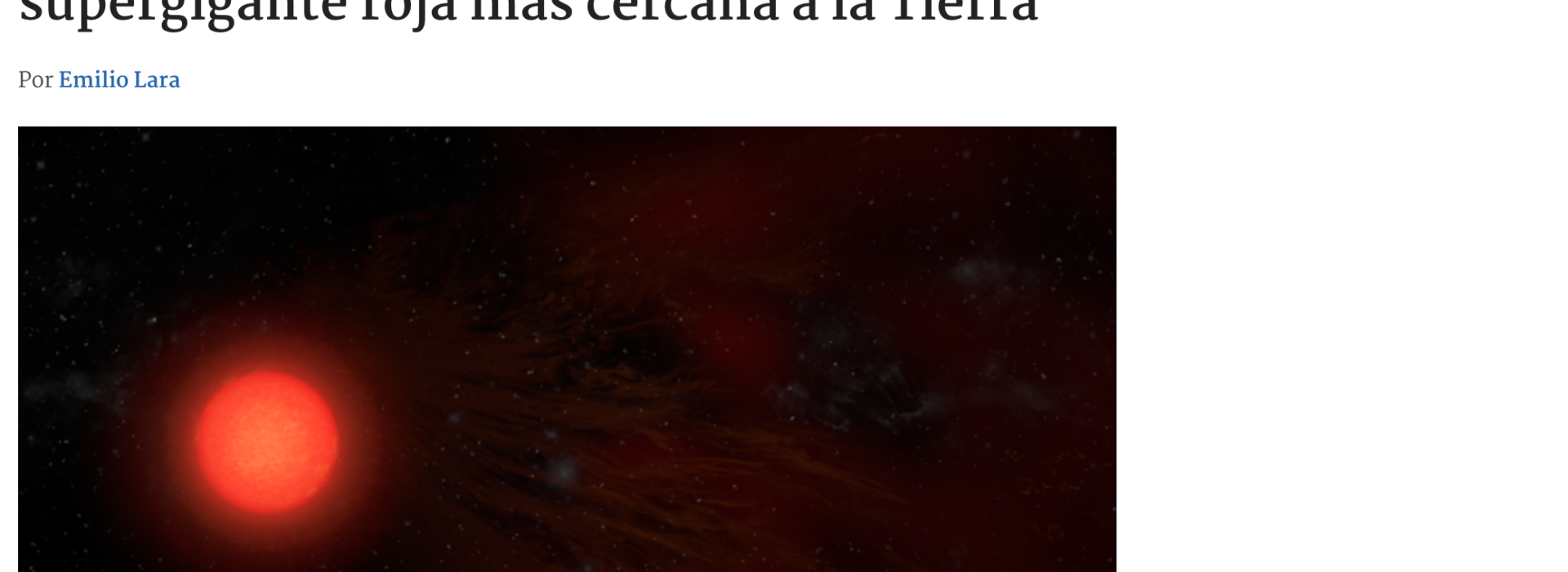 Radiotelescopios revelan atmósfera de Antares, la estrella supergigante roja más cercana a la Tierra