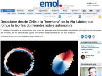 Descubren desde Chile a la "hermana" de la Vía Láctea que rompe la teorías dominantes sobre astronomía