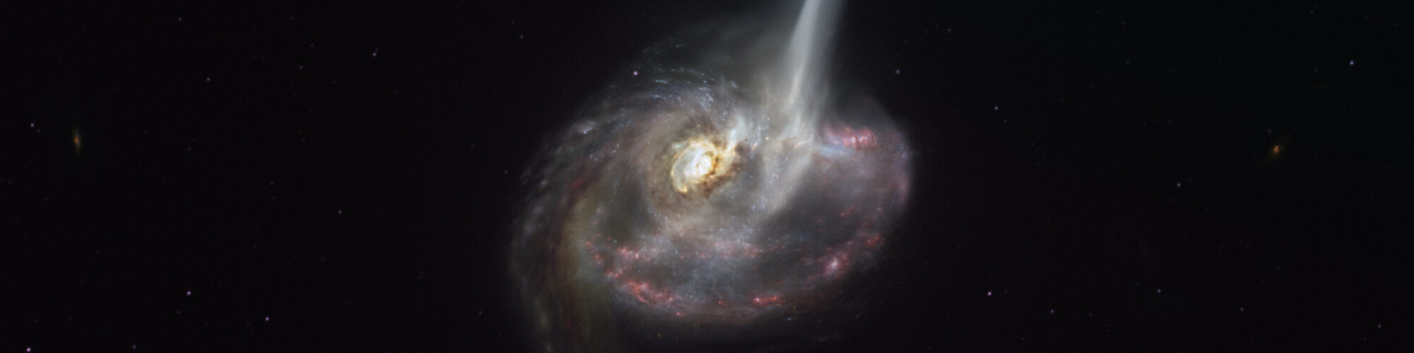 ALMA captures distant colliding galaxy dying out as it loses the ability to form stars