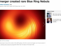 Star merger created rare Blue Ring Nebula