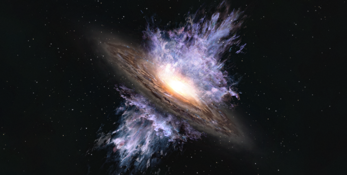 ALMA descubre la primera tormenta gigantesca de agujeros negros