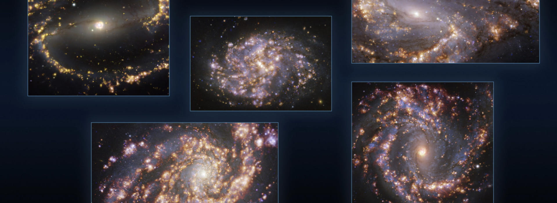 Galactic fireworks: new images reveal stunning features of nearby galaxies