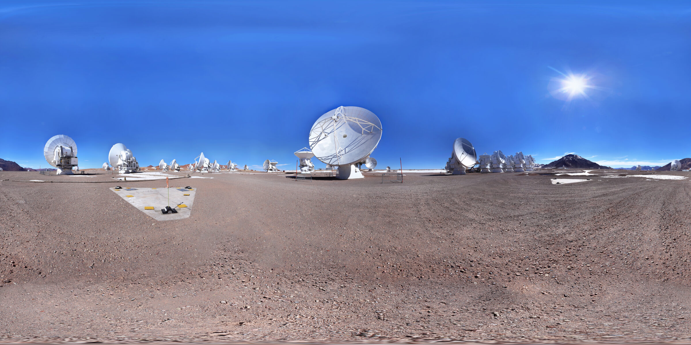 Antenas de ALMA en 360º