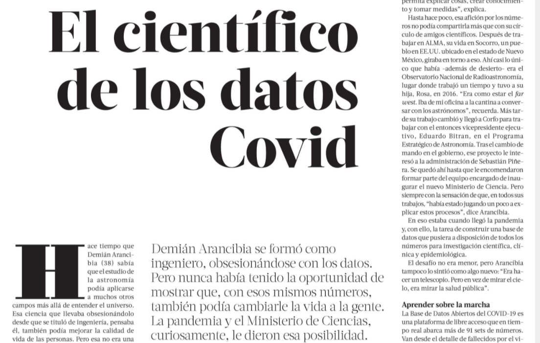 El científico de los datos Covid