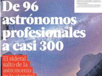 De 96 astrónomos profesionales a casi 300