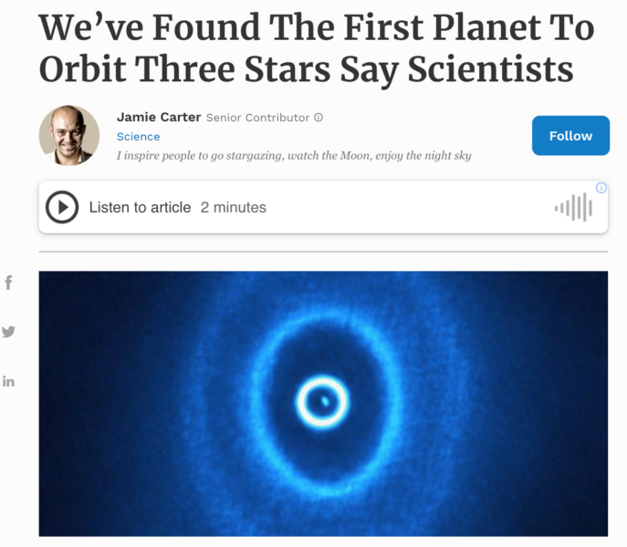 We’ve Found The First Planet To Orbit Three Stars Say Scientists