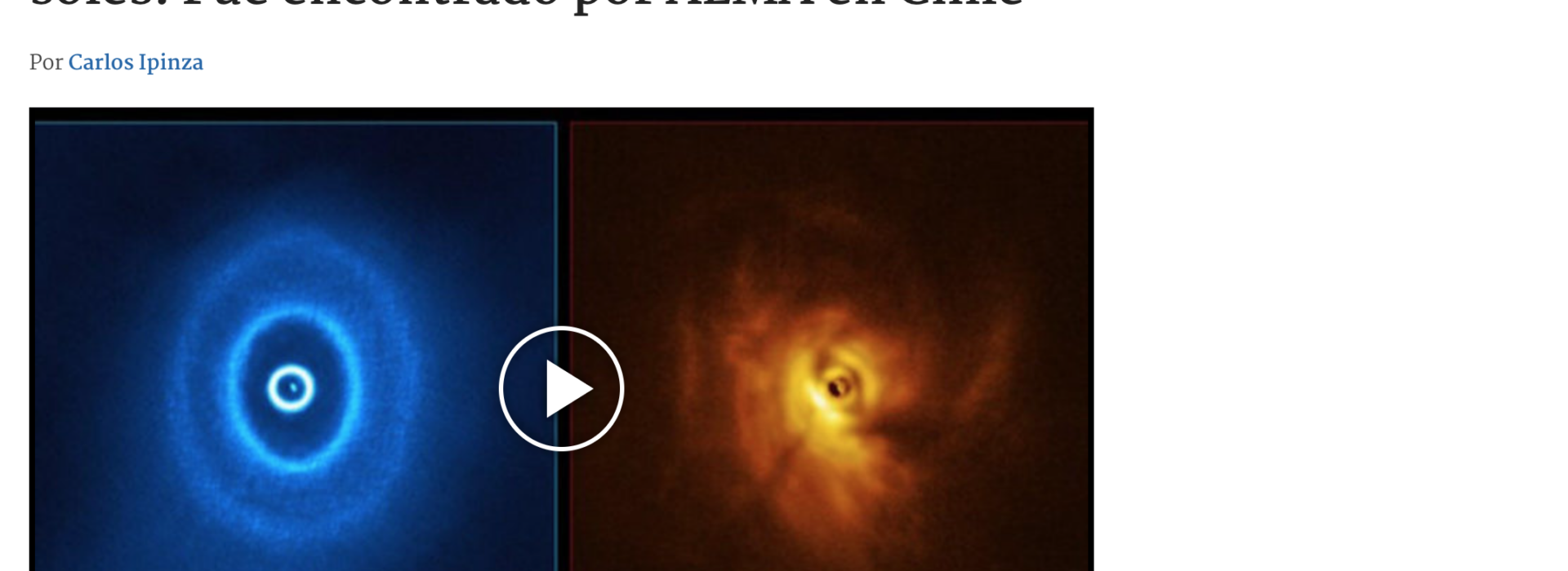 Descubren misterioso planeta que orbita alrededor de tres soles: Fue encontrado por ALMA en Chile