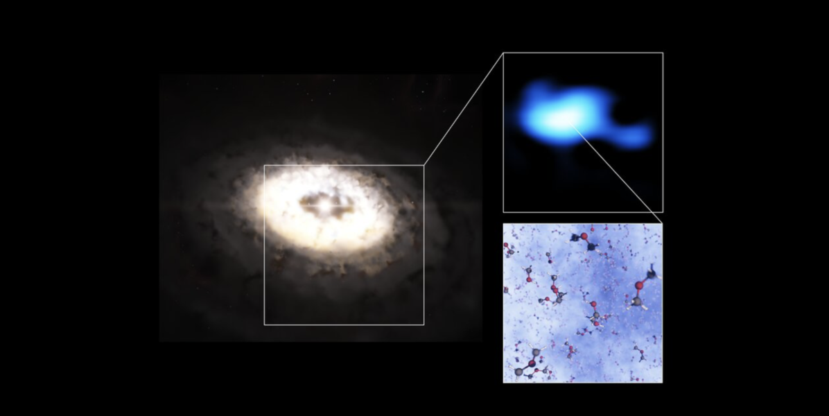 Astrónomas descubren la molécula más grande hasta ahora en un disco de formación de planetas