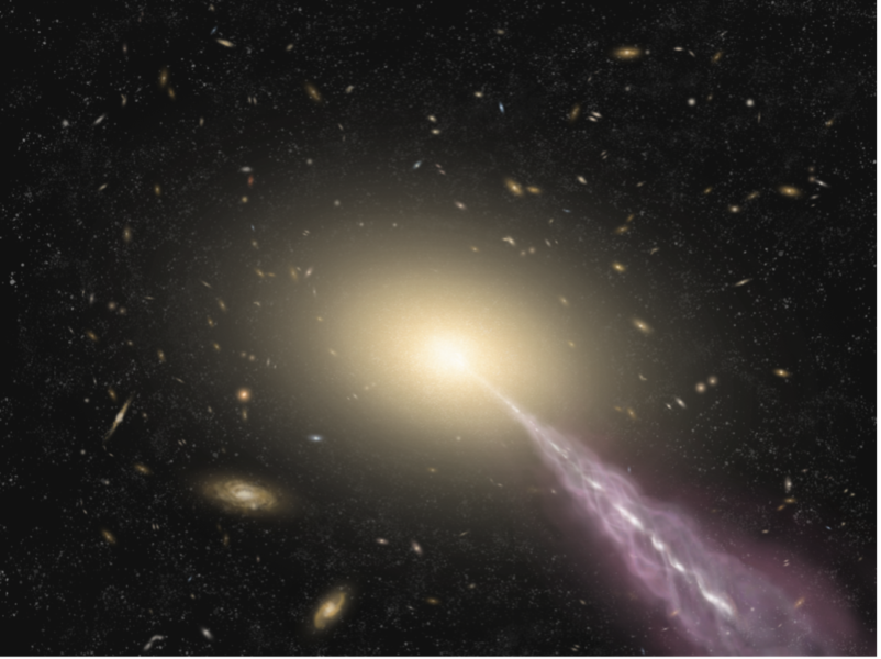 Unknown structure in galaxy revealed by high contrast imaging