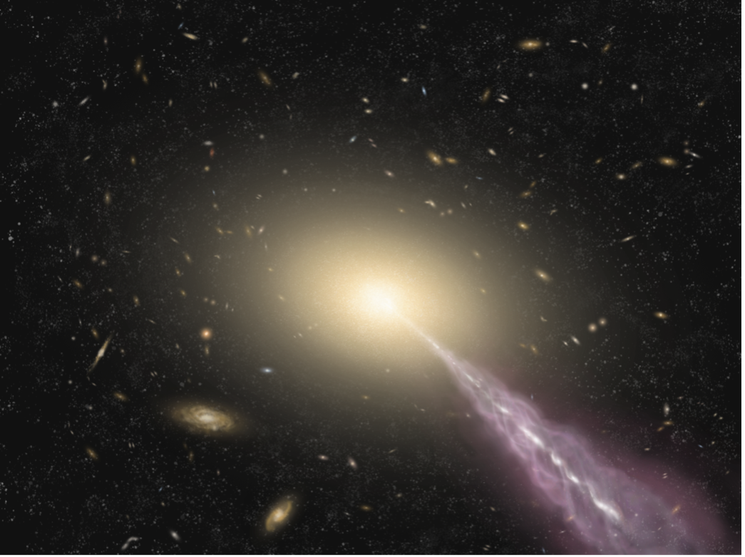 Unknown structure in galaxy revealed by high contrast imaging