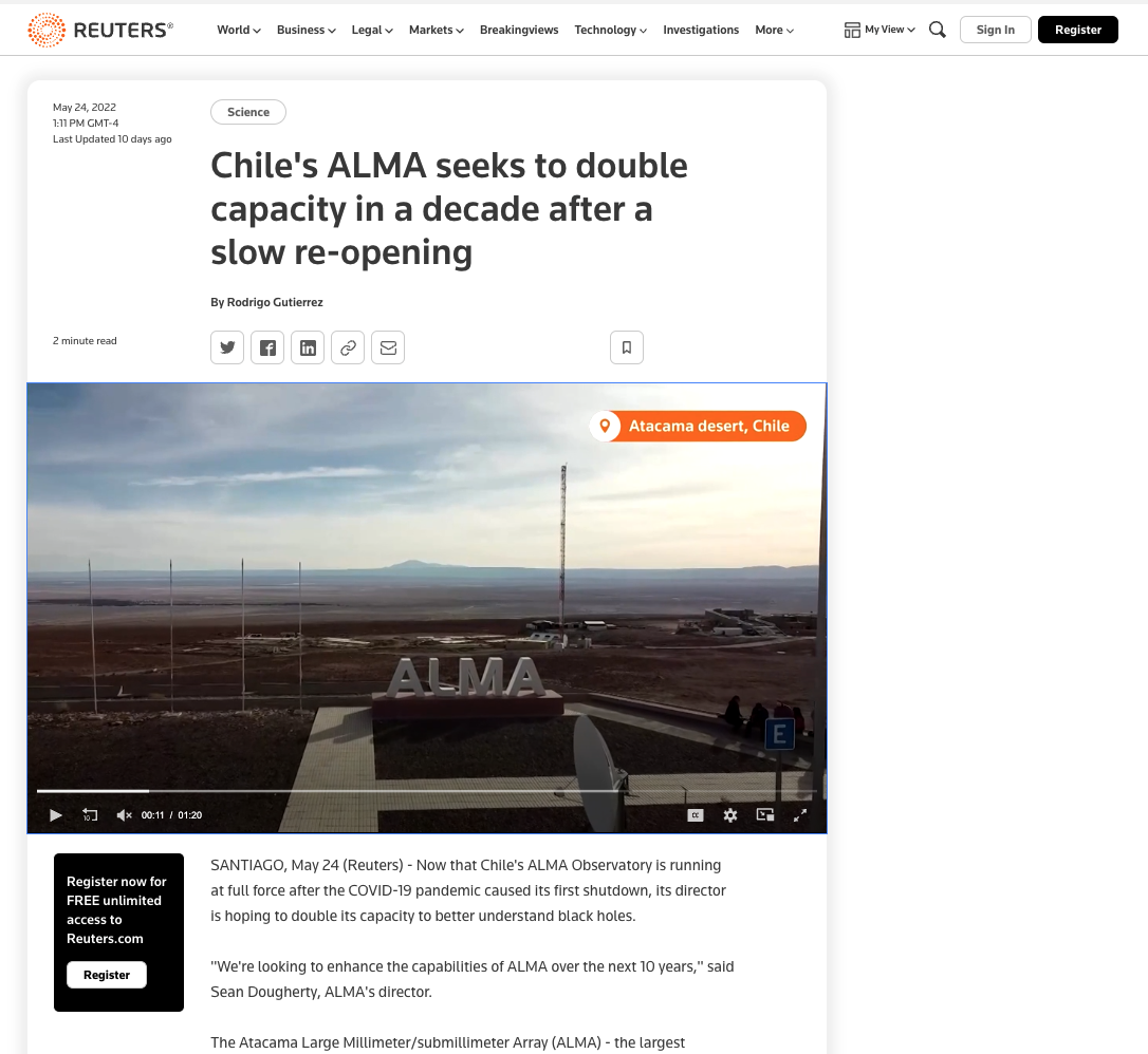 Chile's ALMA seeks to double capacity in a decade after a slow re-opening