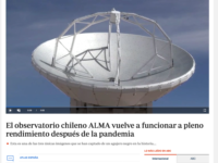 El observatorio chileno ALMA vuelve a funcionar a pleno rendimiento después de la pandemia