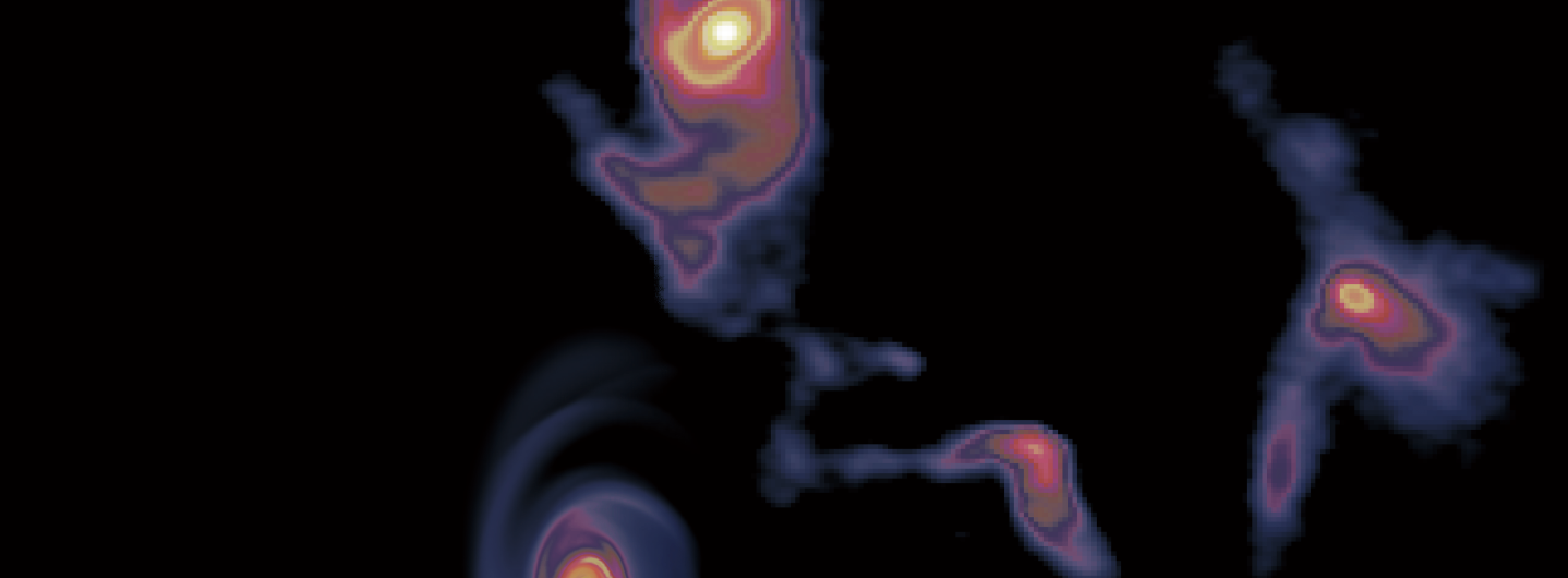 obrázek: V jádru Mléčné dráhy se nachází hvězda obklopená spirálou