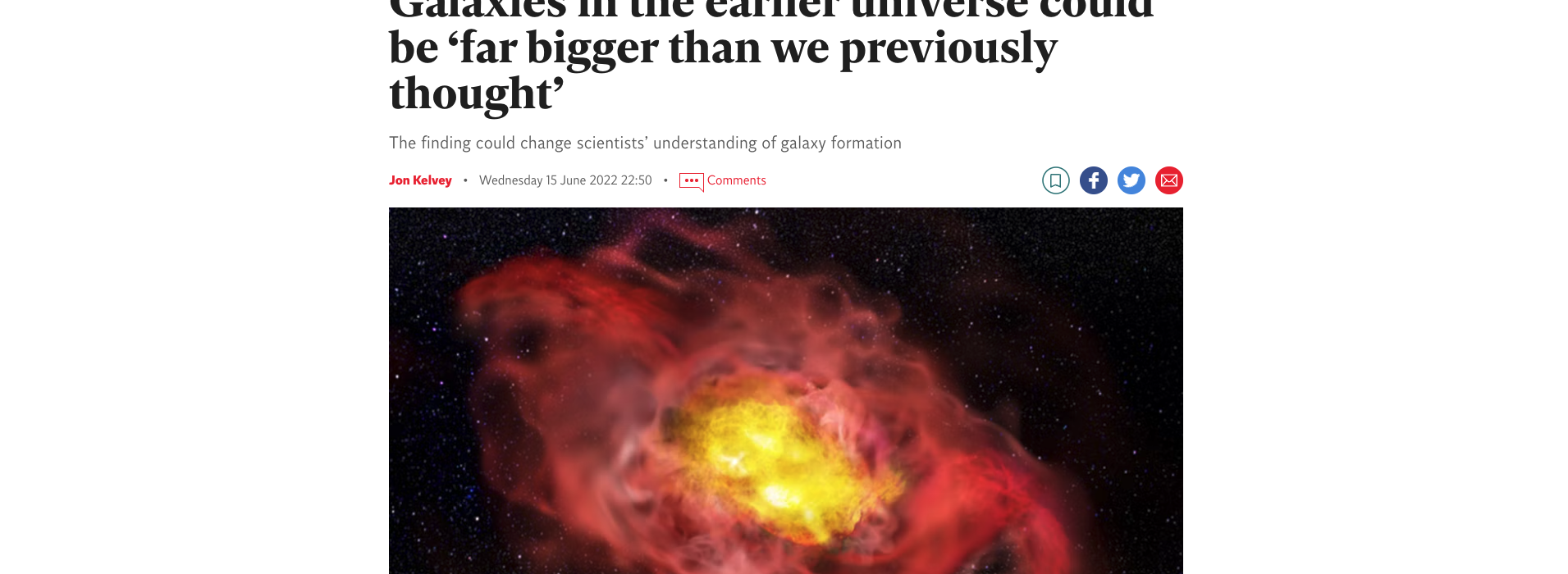 Galaxies in the earlier universe could be ‘far bigger than we previously thought’