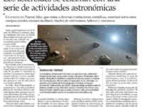 Los asteroides se celebran con una serie de actividades astronómicas