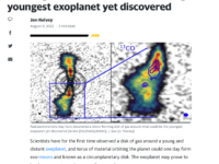 Disk of gas observed around what might be youngest exoplanet yet discovered