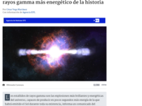 Telescopio chileno ALMA detecta uno de los destellos de rayos gamma más energético de la historia