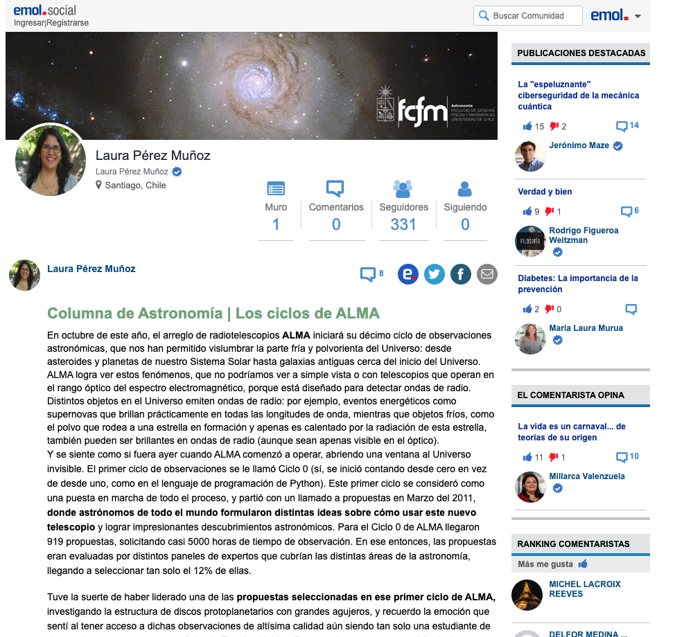 Columna de Astronomía | Los ciclos de ALMA