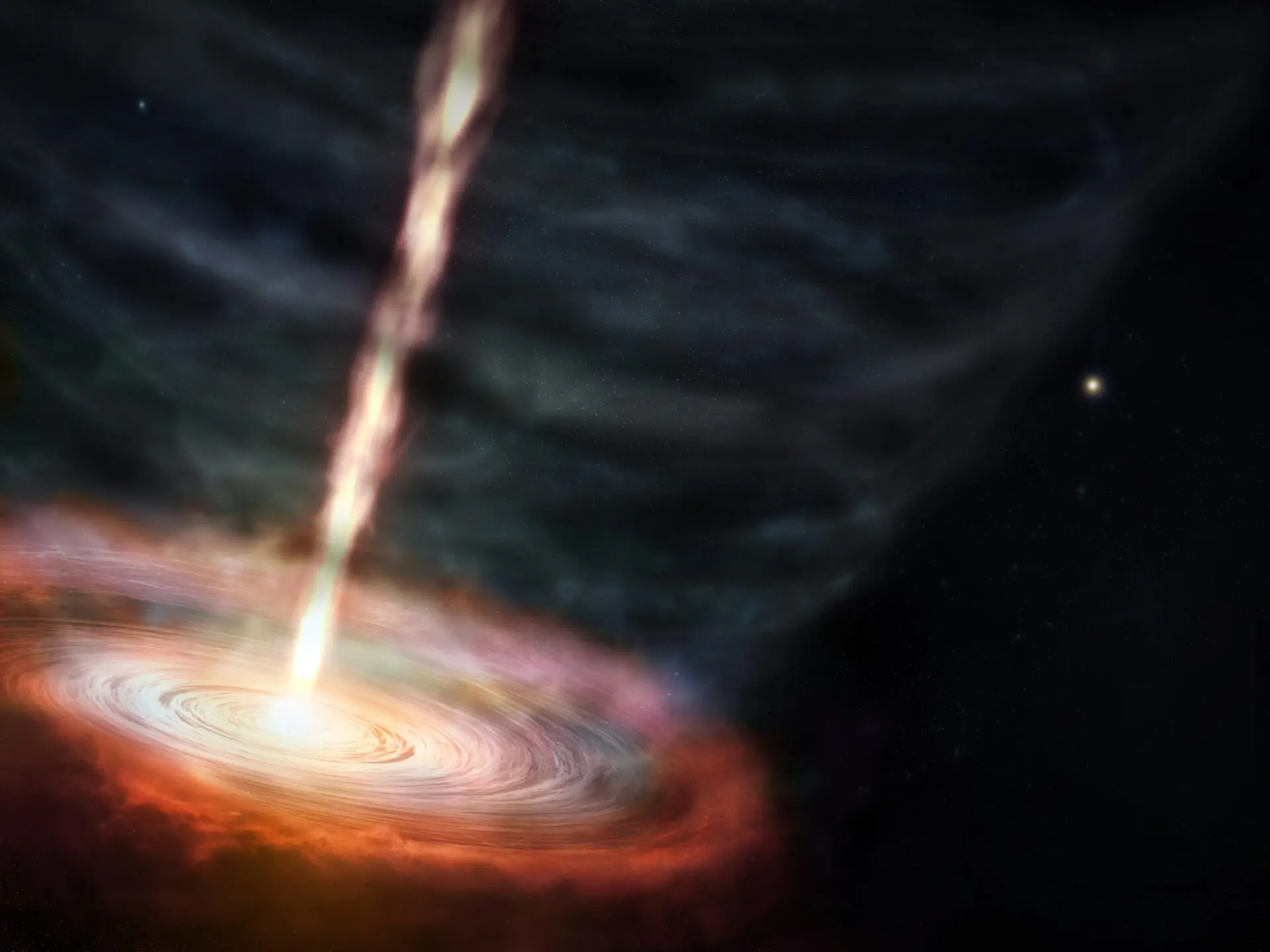 Illustration of the massive star MWC 349A