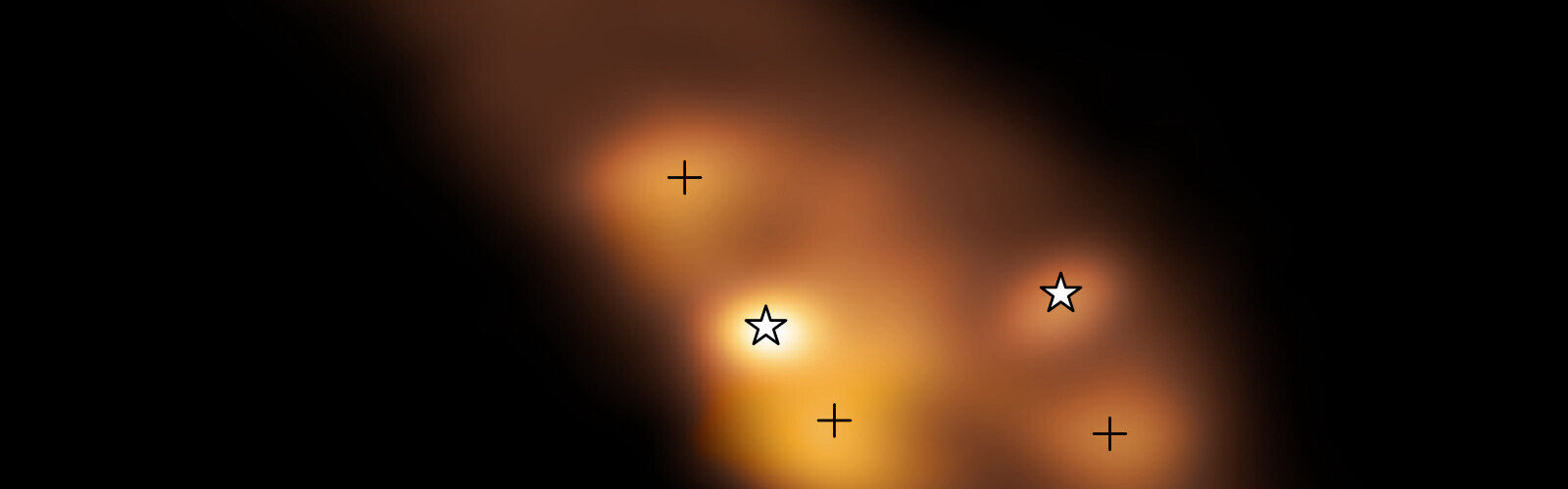 Detectados puntos calientes alrededor de estrellas binarias jóvenes