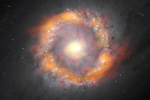 ALMA Weighs Supermassive Black Hole at Center of Distant Spiral Galaxy
