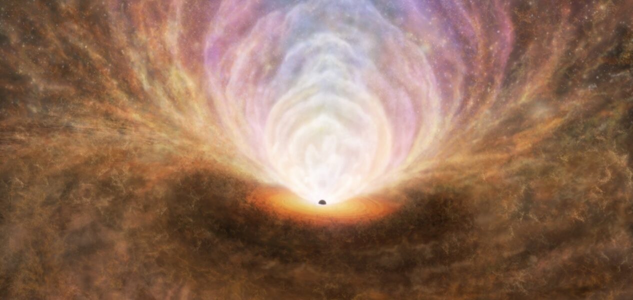 ALMA revela proceso de reciclaje de gas cerca de un agujero negro supermasivo