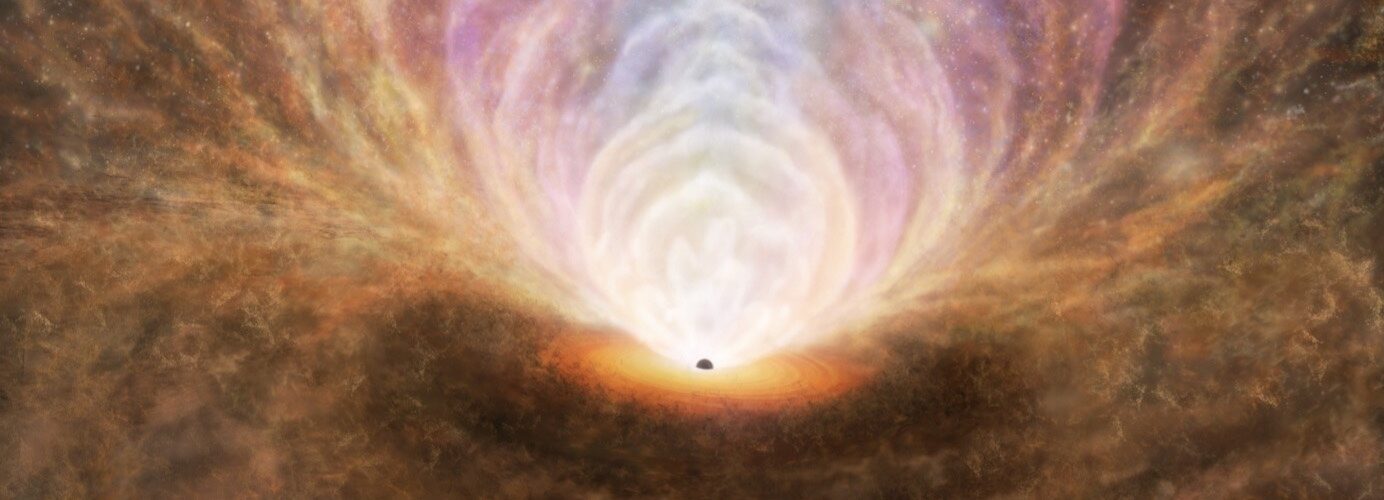 ALMA revela proceso de reciclaje de gas cerca de un agujero negro supermasivo