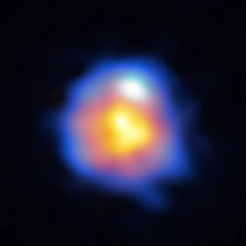 The ALMA Band 10 image of R Leporis.  Credit: Y. Asaki - ALMA (ESO/NAOJ/NRAO).