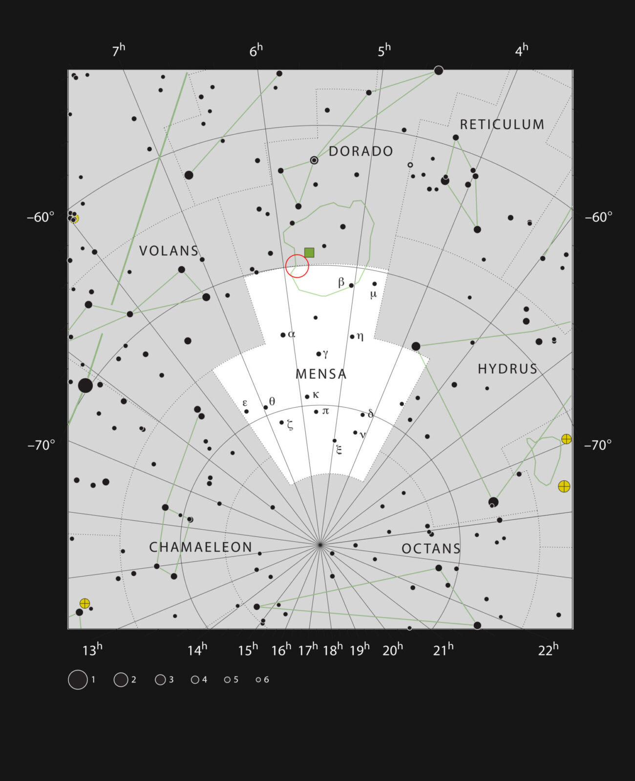 The HII region LHA 120-N 180B in the constellation Mensa