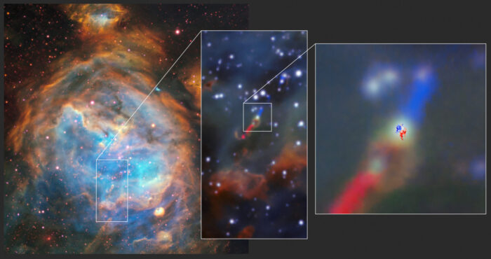 Descubren con ALMA, por primera vez, un disco alrededor de una estrella en otra galaxia