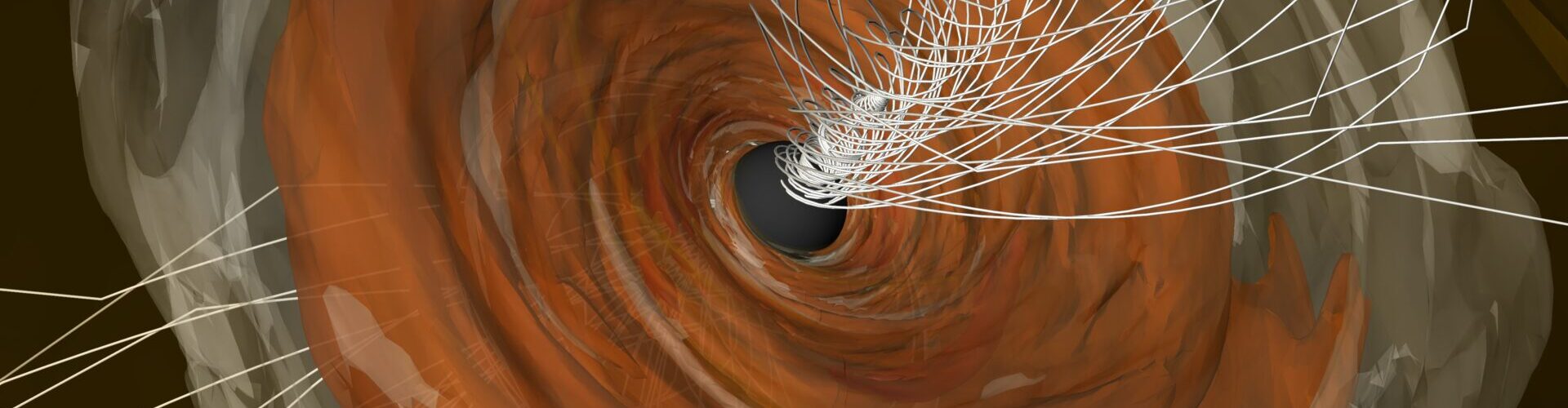 Revelan nuevas detecciones de los fuertes campos magnéticos del agujero negro supermasivo en M87