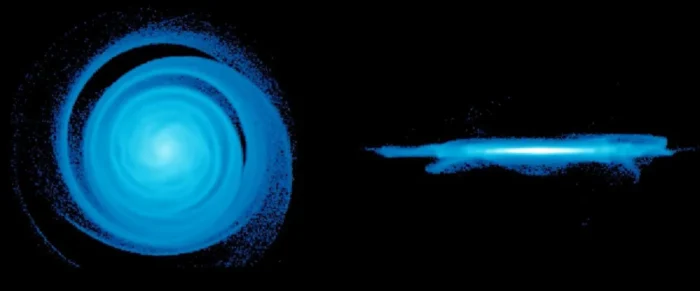 Astrónomos descubren ondas sísmicas en la galaxia espiral más antigua conocida con la ayuda de ALMA