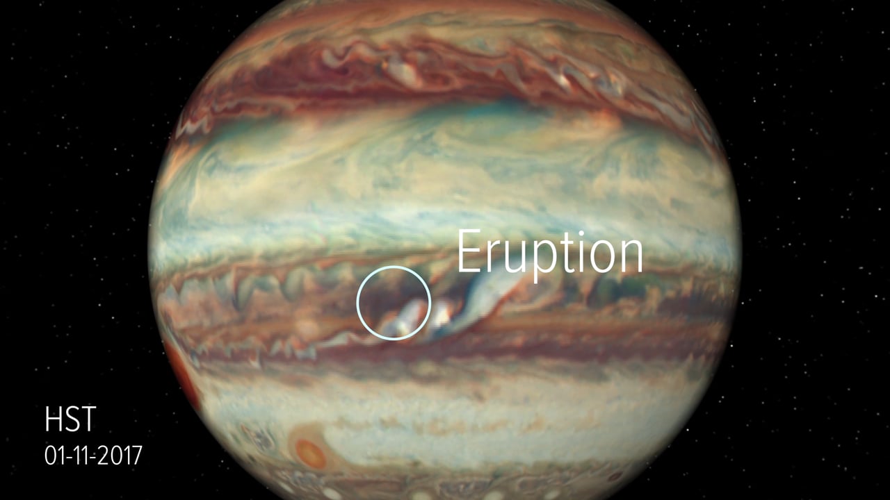 Artists-animation-showing-Jupiter-in-radio-waves-with-ALMA