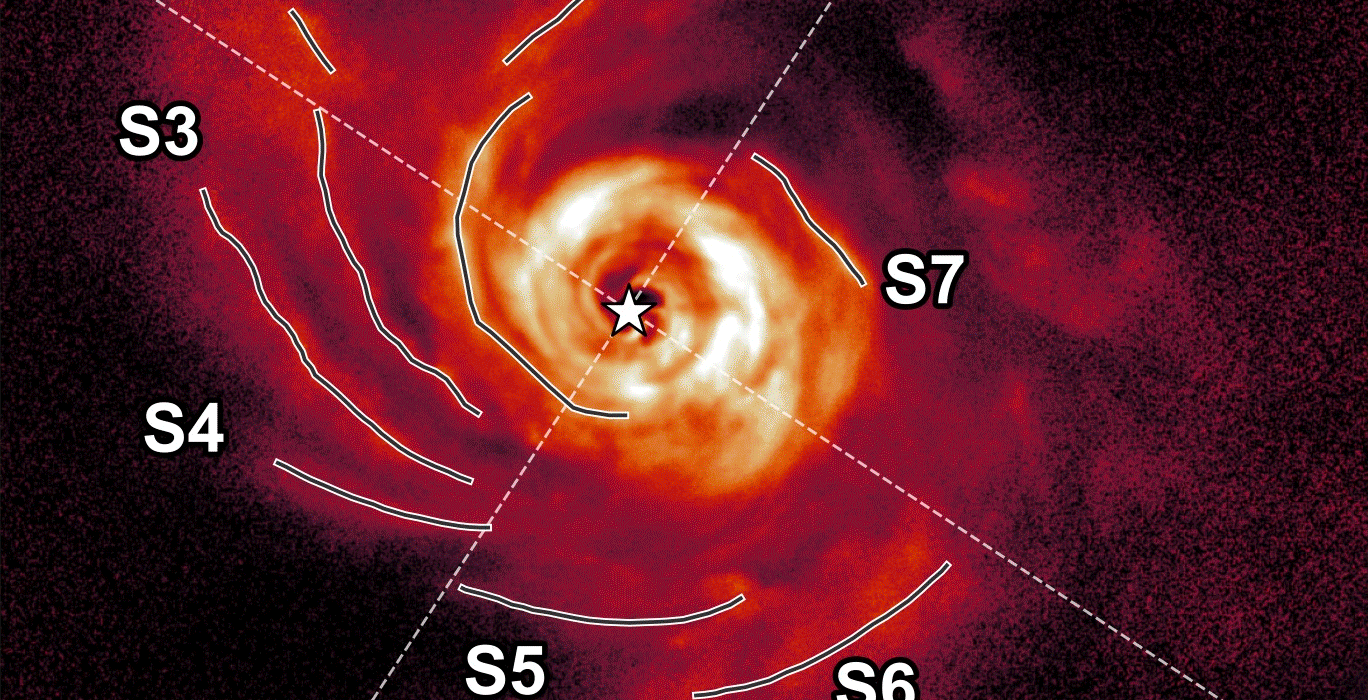 ALMA detecta un “movimiento” característico de la inestabilidad gravitacional en un disco de formación planetaria